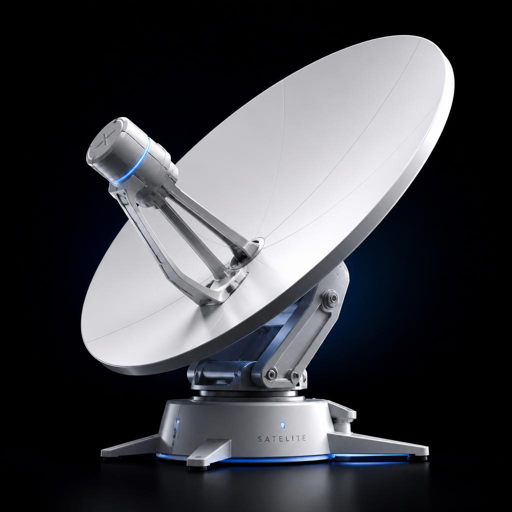 Antena parabólica de internet via satélite